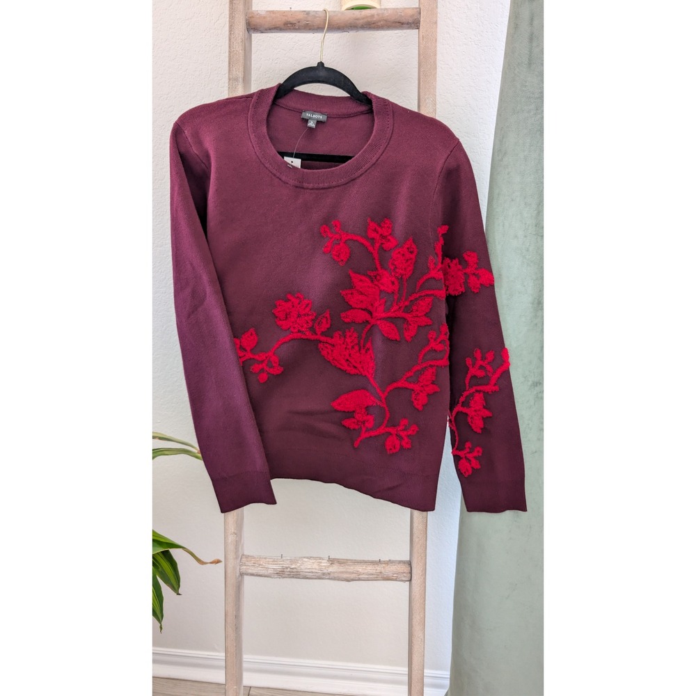 Talbots Placed Floral Sweater, size XL